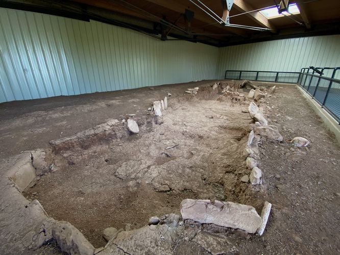 Longer shaped "square" pithouse, circa 700 - 950 A.D.