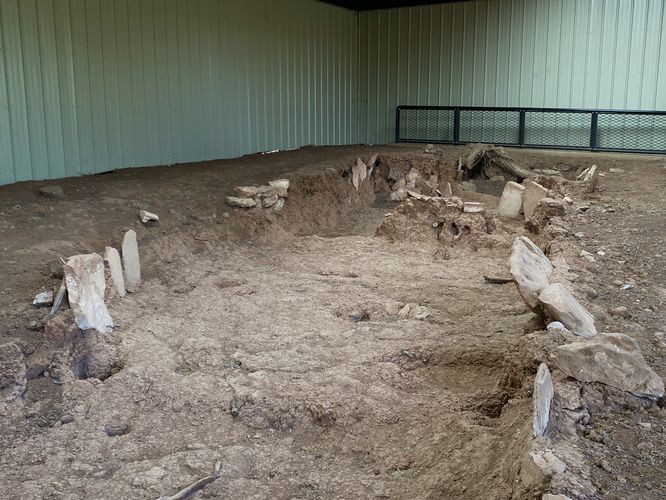 View inside the "square" pithouse