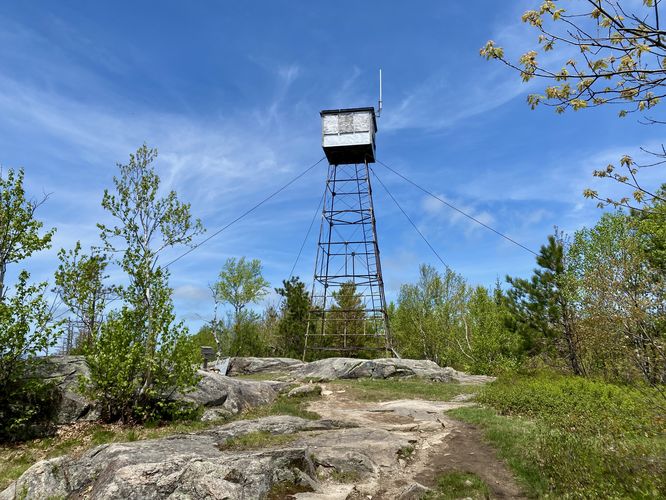 Pleasant Mountain lookout tower (closed to public)