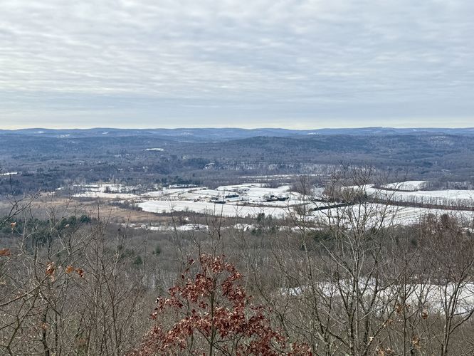 View of the Deerfield River from the Deerfield Ridge Overlook