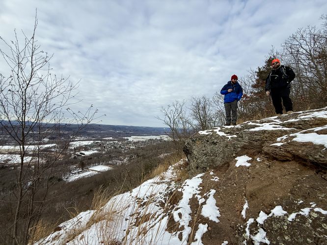 Standing on Pocumtuck Rock