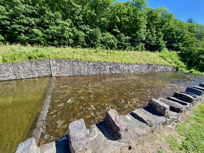 Poe Lake spillway
