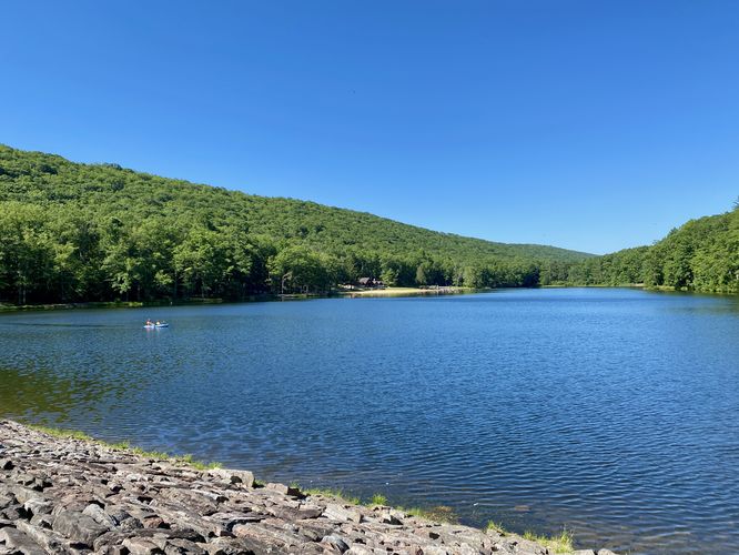 View of Poe Lake from the dam