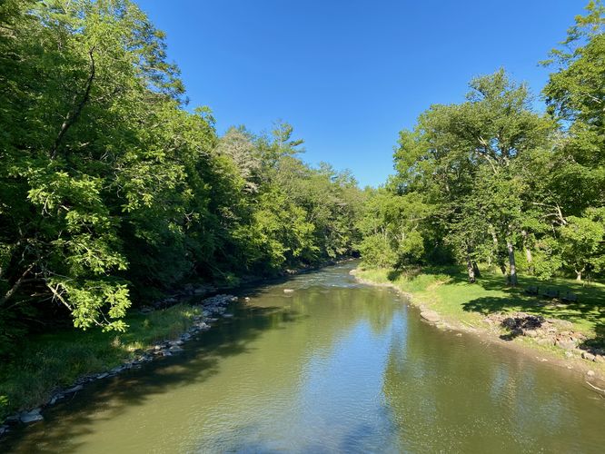 View of Penns Creek (west) from the bridge