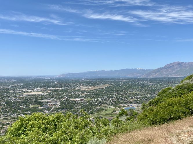 North view toward Salt Lake City from the Potato Hollow Overlook