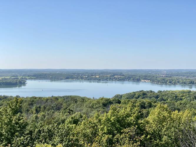 View of Pike Lake from Powder Hill Tower