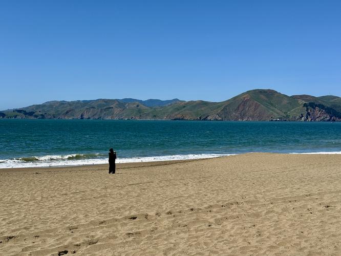 View of the Marin Headlands from Baker Beach