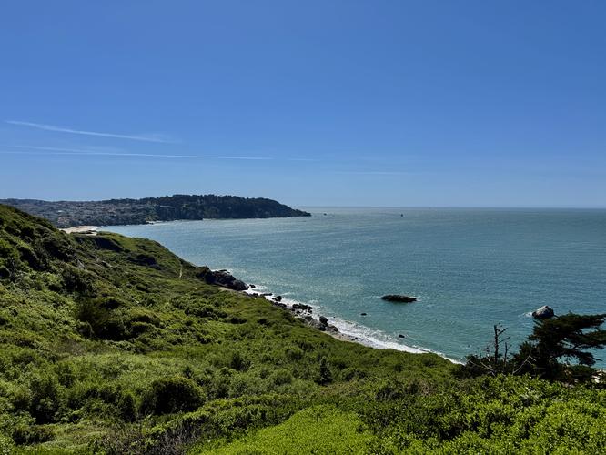 South-facing view from the Coastal Trail