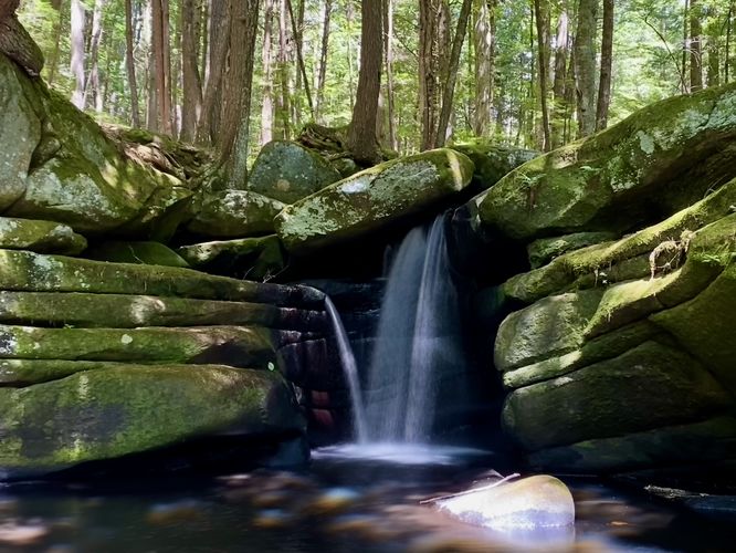 Pulpit Falls, approx. 8-feet tall