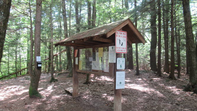 Information Kiosk at Kennard Trail parking area