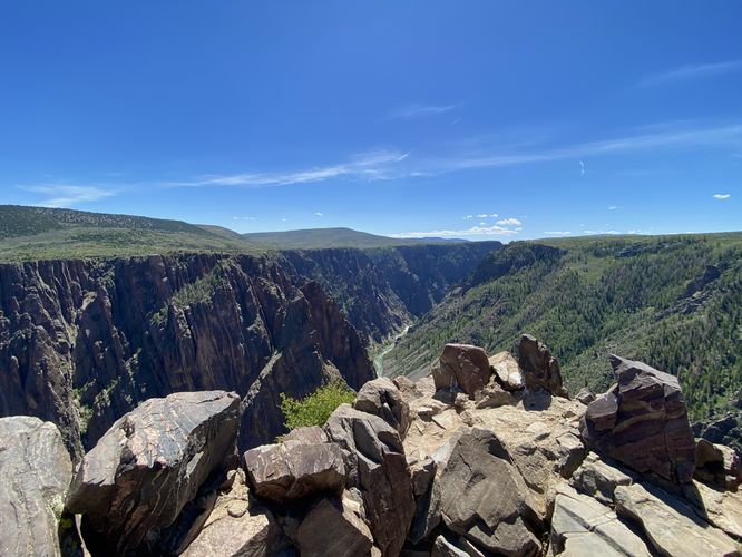 View from Pulpit Rock into the Black Canyon