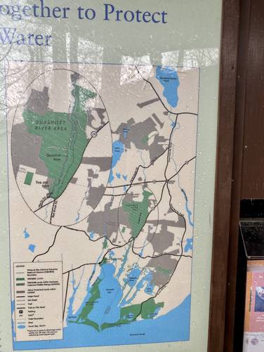 Quashnet River trail map