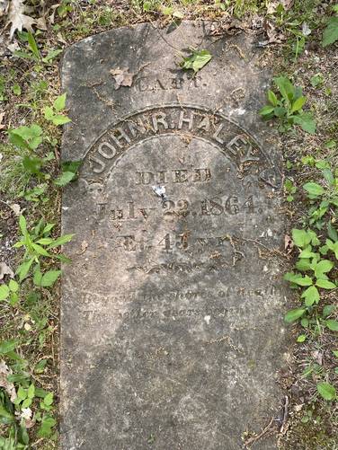 Captain John Haley's gravesite (1864)