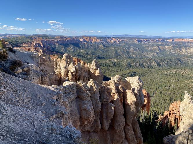 View into Bryce Canyon from Rainbow Point
