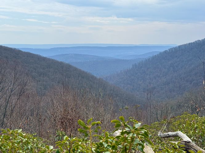Mountain views from the Whetstone Run Overlook