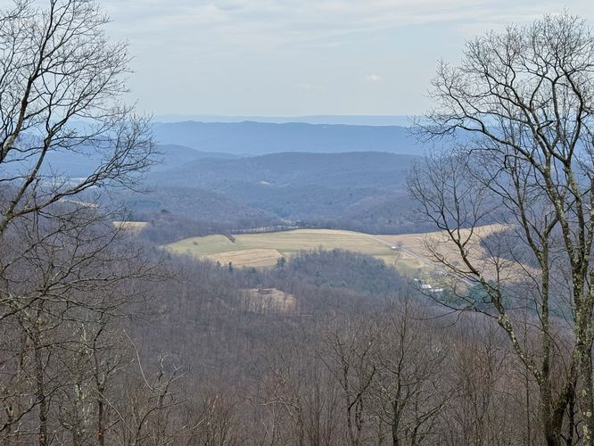 Vista along the Allegheny Front Trail