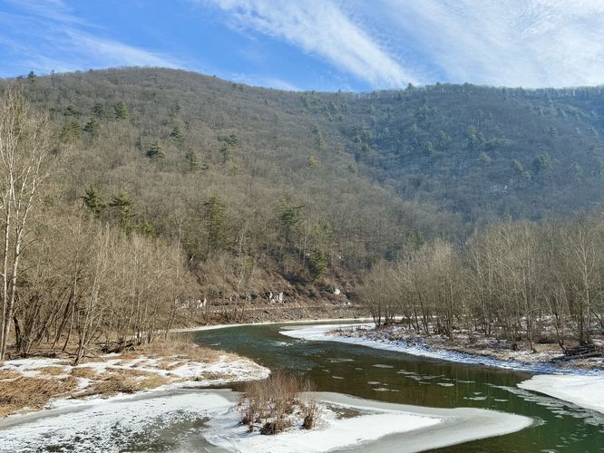 View of Pine Creek from the bridge