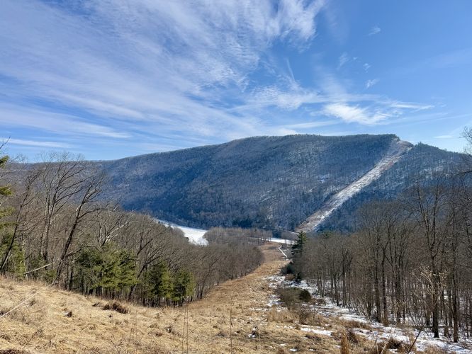 View of Pine Creek and Houselander Mountain