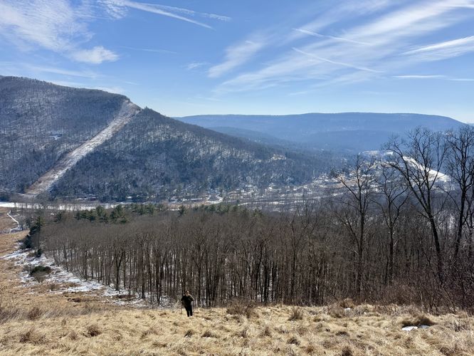 View of Houselander Mountain, Short Mountain, and Pine Creek (obstructed)