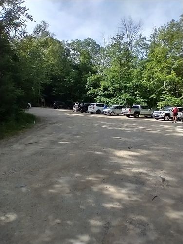 Parking lot at trailhead