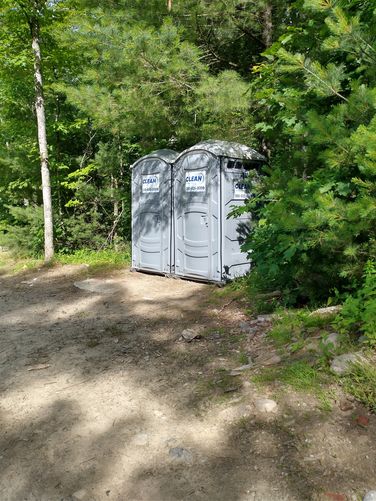 Restrooms at parking area