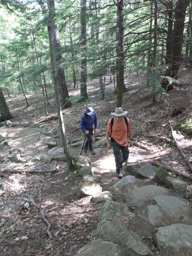 Hiking up the Old Bridle Trail 