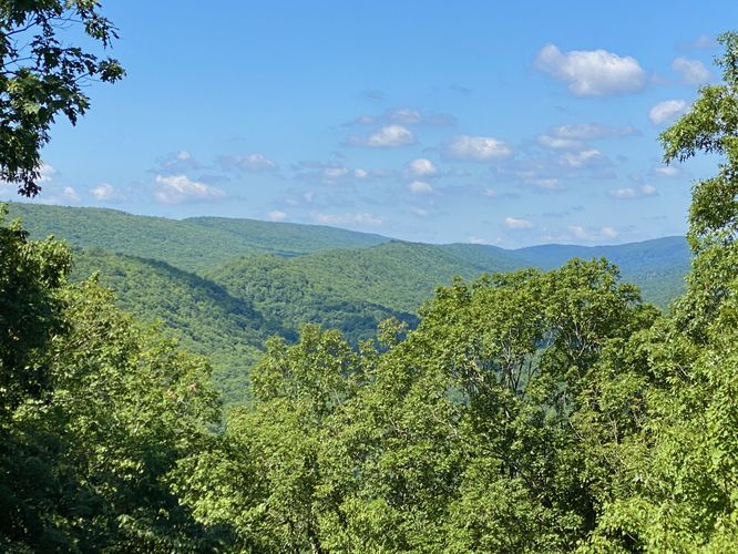 View of High Mountain and Little Poe Mountain (Ravens Knob Vista - west)