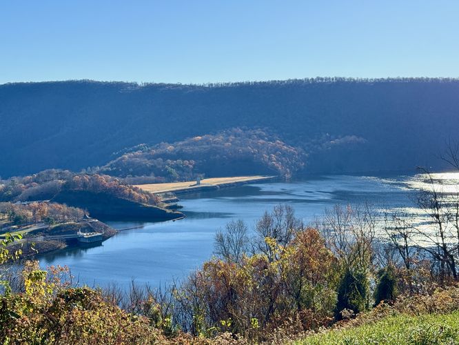 View of Raystown Dam and Raystown Lake from Ridenour Overlook
