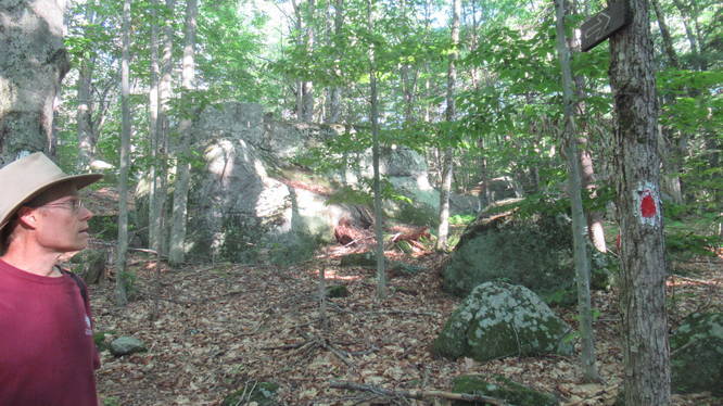 Huge boulders along the trail