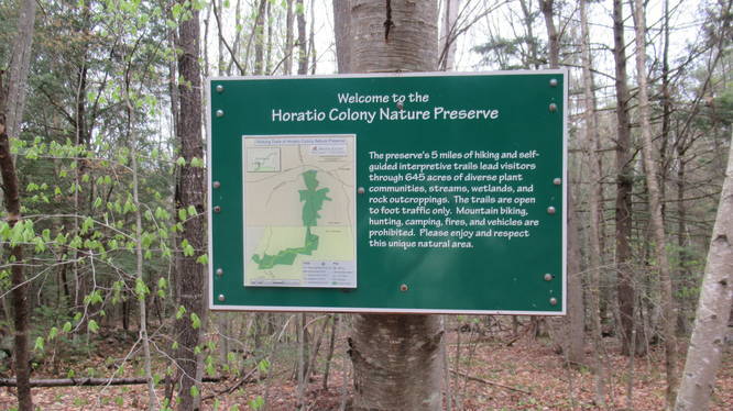 Trail information sign