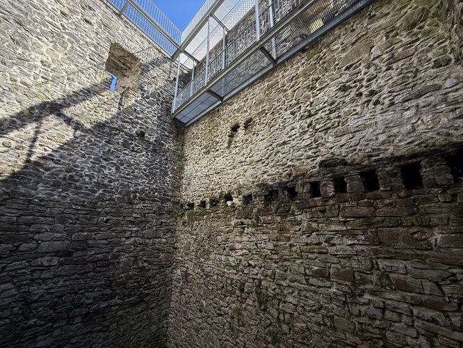 Inside the Riggenberg Castle tower