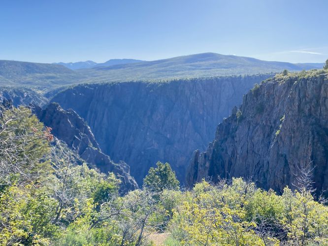 East-facing view into the Black Canyon