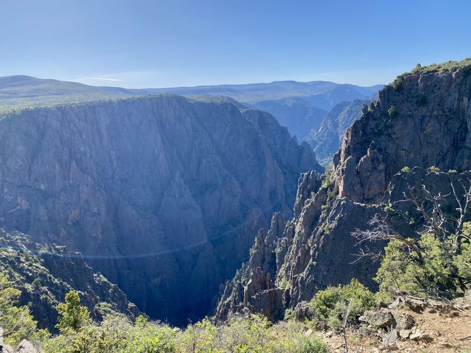 Southeast-facing view into the Black Canyon