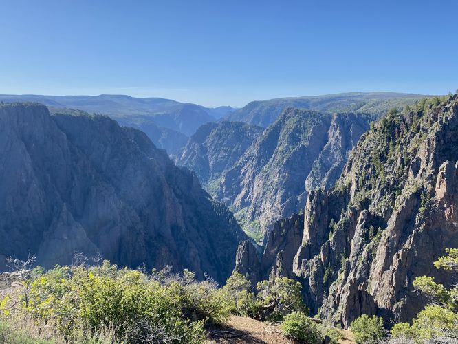 View into the Black Canyon from Tomichi Point