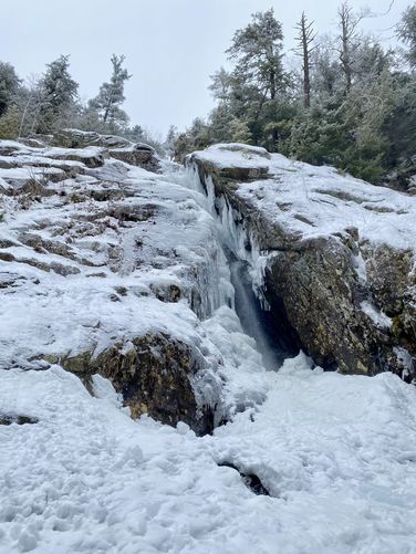 Base of Roaring Brook Falls (total heigh: 300 feet)