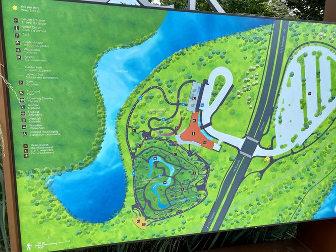 Royal Botanical Garden - Rock Garden trail map