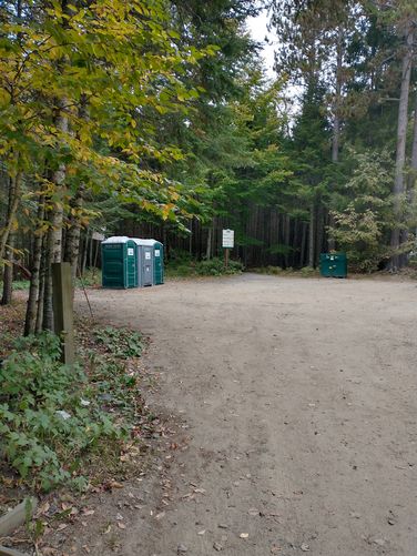 Restroom and Bear proof trash bin