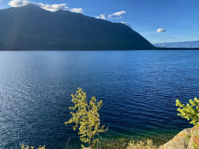 View of the slopes of Belton Hills and Lake McDonald from Rocky Point