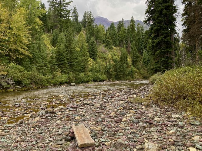 Two Medicine Creek resting area
