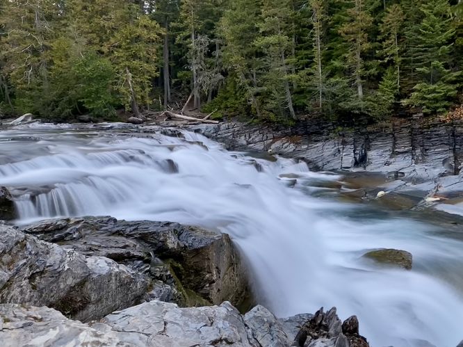 Long exposure of McDonald Falls
