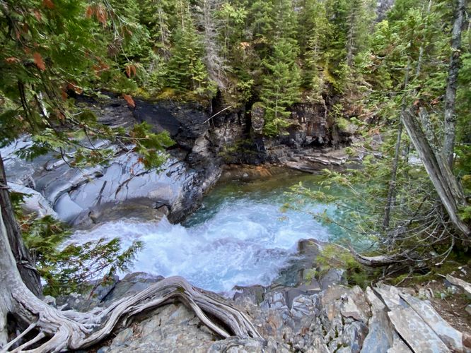 View of McDonald Falls' pool