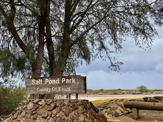 Salt Pond Park sign
