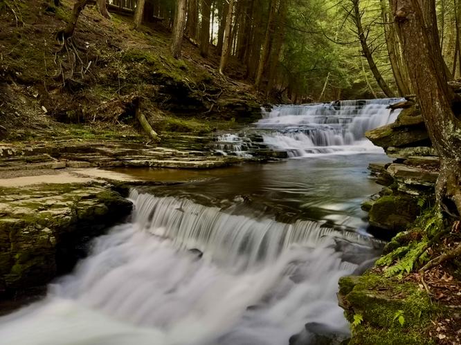 Default image for Fall Brook Waterfalls Loop, a 2.1-mile trail in Montrose, Pennsylvania (US)