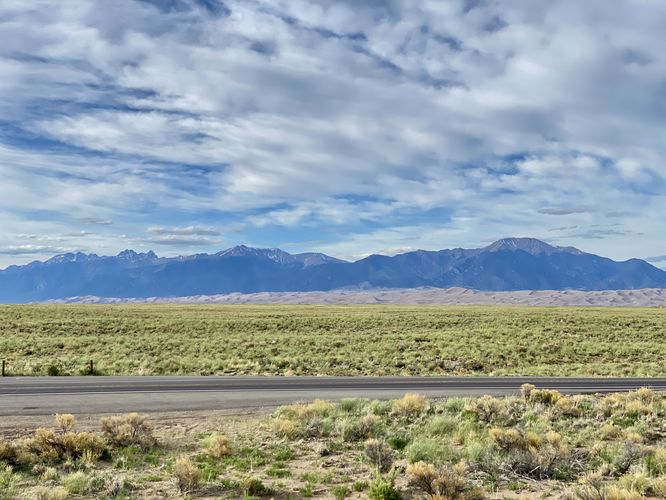 View of Great Sand Dunes National Park from the San Luis Valley Lookout