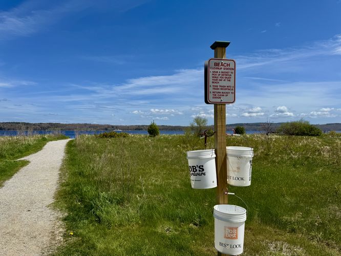 Entrance to Sandy Point Beach