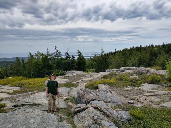 Example of trail substrate nearer to the summit.