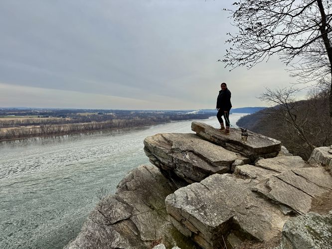 South-facing view at Schull's Rock