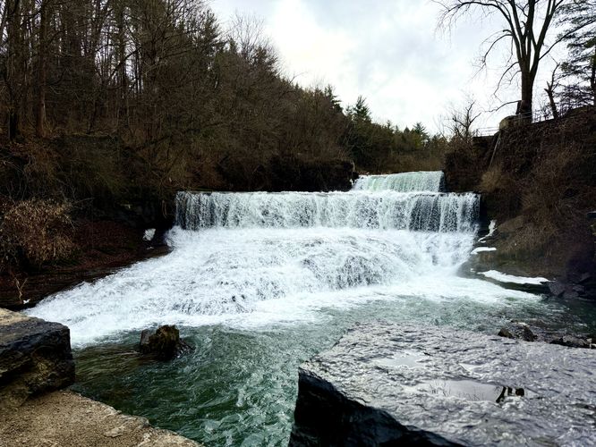 Seneca Mills Falls, approx. 25-feet tall