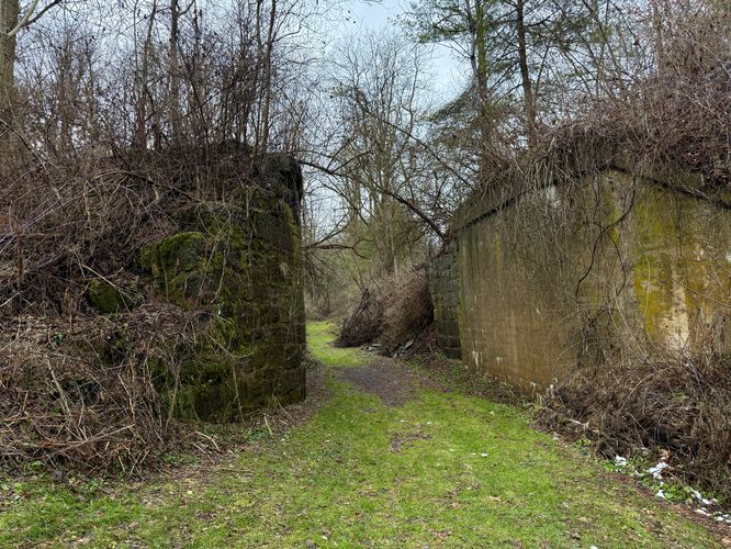 Old bridge that lead to Seneca Mills