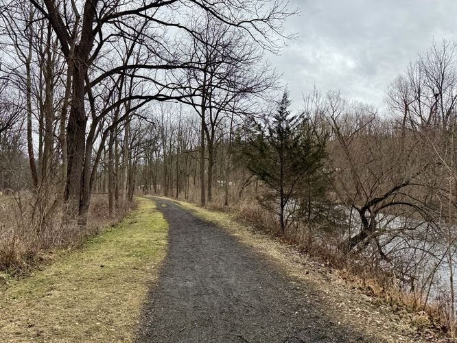 Universally-accessible Keuka Outlet Trail leads to Cascade Falls